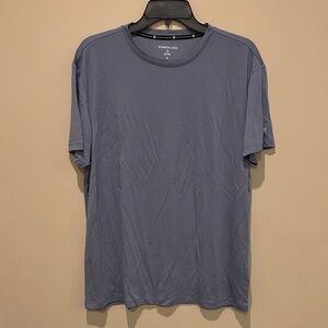 Kenneth Cole Men’s Slate Grayish Blue Crew Neck Tee